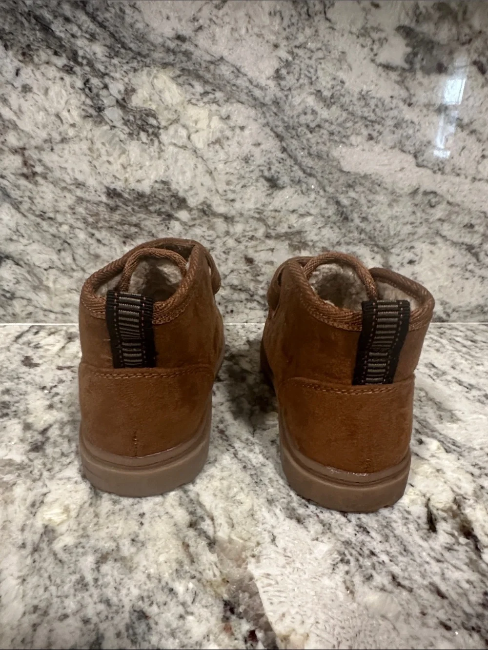 Cat & Jack Toddler Brown Suede Hook-&-Loop Boots